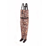 NeyGu Withered Reed Leaf Quick-Drain Waterproof fishing Wader with Front Venting Zip userful in flood，rainy snowy weather