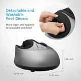 Nuaer Kneading Air Compression Electric Foot Massager Infrared With Heating and Therapy Anti-stress Health Care Gift Family