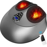 Nuaer Kneading Air Compression Electric Foot Massager Infrared With Heating and Therapy Anti-stress Health Care Gift Family