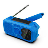 Multifunctional emergency radio, disaster prevention and relief, flashlight lighting, hand operated power generation, mobile charging bank