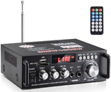 Mini small amplifier speaker power amplification card USB flash drive radio DC 12V 220V Bluetooth power amplifier