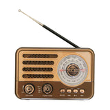 HR-31BT retro multi band radio with flashlight multifunctional Bluetooth card MP3 playback