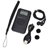 Portable external speaker mini AM FM two-band radio