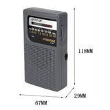 K-266 Elderly Two Band Rechargeable Radio FM Pocket FM Semiconductor Mini Portable Radio