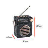 New radio mini multi-band FM/AM/SW multifunctional Bluetooth card speaker