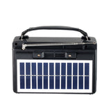 Retro multifunctional outdoor Bluetooth speaker, audio emergency card, solar radio