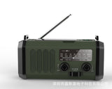 Solar powered charging handheld radio 10000mah polymer multifunctional emergency radio