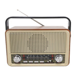 Retro wooden portable multi-band card high quality wooden Bluetooth radio.