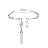 Pure Silver Design Safe Tassel Opening Hand