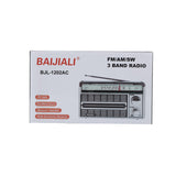 Retro silver radio for the elderly is compact and portable, and outdoor portable speaker player with large volume storage.