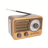 HR-31BT retro multi band radio with flashlight multifunctional Bluetooth card MP3 playback