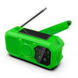 Multifunctional emergency radio, disaster prevention and relief, flashlight lighting, hand operated power generation, mobile charging bank
