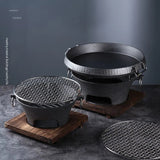 Old-fashioned Cast Iron Fire Pits Indoor Brazier Rack Outdoor Heaters Camping Furnace Grill Stand Home Carbon Fired Tea Stove
