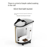 One-click start Automatic Foot Spa Electric Massage Roller Surf Heated Foot Bath Bucket Over The Calf Household Foot Soaking Tub