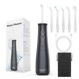 Oral Irrigator USB Rechargeable Water Flosser Portable Dental Water Jet 300ML Water Tank Waterproof Teeth Cleaner