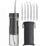 Oral Irrigator Water Flosser for Teeth Portable IPX7 Waterproof Rechargeable Dental Oral Flossing Irrigator With Travel Bag