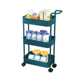 Organizer Cart With Wheels Slim Multi-Layer Rolling Carts With Large Capacity Home Storage Products For Books Snacks Cosmetics