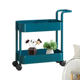Organizer Cart With Wheels Slim Multi-Layer Rolling Carts With Large Capacity Home Storage Products For Books Snacks Cosmetics