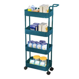 Organizer Cart With Wheels Slim Multi-Layer Rolling Carts With Large Capacity Home Storage Products For Books Snacks Cosmetics