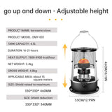 Outdoor Camping Kerosene Stove Heater Protable Household Warming Heater Fishing Stove Warmer Winter Warmer Heating Furnace
