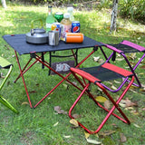 Outdoor Chair Camping Portable Folding Aluminum Foldable Fishing Chair Stool Seat Hiking Tools Picnic Camping Stool Mini Storage