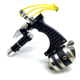 Outdoor Fishing Tool Powerful Hunting Catapult Fishing Slingshot Suit with Laser Fishing Wheel Reel Handguard New Fish Grip Set