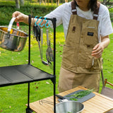 Outdoor Vest Camping Men Women's Leisure Multi-Functional Apron Fishing Camera Vest Coat Equipment Durable Tool Pocket Collector