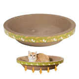 Oval Cat Scratcher Stable Lounge Nest For Cats Reinforced Bowl Shape Beds Pet Supplies For Kitten's Nest Living Room Balcony