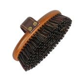 Oval Harness Comb for Harness Care, Harness Care, De-fluffing Brush, Wooden Horse Hair, Sweat Cleaning Brush, Shedding Massage