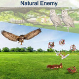 Owl To Keep Birds Away Bird Scare Reflective Hangings Decoration Fake Owl To Scare Birds Away From Gardens Window Trees And More
