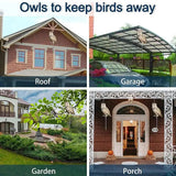 Owl To Keep Birds Away Bird Scare Reflective Hangings Decoration Fake Owl To Scare Birds Away From Gardens Window Trees And More