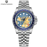 PAGANI DESIGN PD-1758 Japan NH34 GMT Watch Sapphire Glass Automatic Watch 100M Waterproof Stainless Men Mechanical Watches