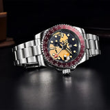 PAGANI DESIGN PD-1758 Japan NH34 GMT Watch Sapphire Glass Automatic Watch 100M Waterproof Stainless Men Mechanical Watches