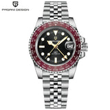 PAGANI DESIGN PD-1758 Japan NH34 GMT Watch Sapphire Glass Automatic Watch 100M Waterproof Stainless Men Mechanical Watches