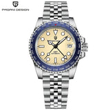 PAGANI DESIGN PD-1758 Japan NH34 GMT Watch Sapphire Glass Automatic Watch 100M Waterproof Stainless Men Mechanical Watches