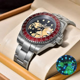 PAGANI DESIGN PD-1758 Japan NH34 GMT Watch Sapphire Glass Automatic Watch 100M Waterproof Stainless Men Mechanical Watches