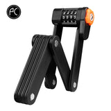 PCycling Bicycle Lock Alloy Steel Folding Lock MTB Road Bike Lock Anti-theft Lock Password Lock Safe Cycling Accessories