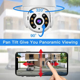 PIX-LINK A8-20 WiFi PTZ Camera 5X Digital Zoom 4MP 2K Smart WiFi Surveillance Camera Auto Tracking IP Camera Security Protection