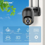 PIX-LINK A8H-20 4MP Smart WiFi PTZ Camera 5X Zoom WiFi Surveillance Camera Night Vision Auto Tracking IP Camera Security Protect