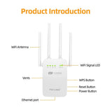 PIX-LINK-AC05 1200Mbps Wireless Wifi Extender Wifi Repeater/Router Dual Band 2.4&5.8Ghz 4 Wi Fi Antenna Long Range Signal Amplif