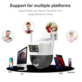 PIX-LINK SC05 2MP Wifi Camera Dual Screen Dual Lens PTZ Security CCTV Video Surveillance Camera Police Light Alarm V380