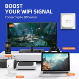 PIX-LINK-WR38 Wireless Wifi Repeater Router 300Mbps Wi-Fi Range Extender Stable Single Ethernet Port Allows Function Wireless Ad