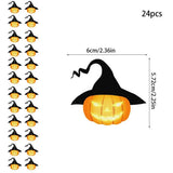 Paper Garlands Halloween Spooky Spider Skull Pendant For Halloween Paper Craft Supplies For Bedroom Dining Room Living Room
