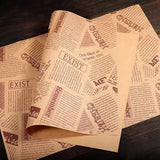 Paper Sheets Wrapping Baking Greaseproof Parchment Sandwich Deli Wrap Liner Wax 100 Sheets Liners Resistant Grease Tray Burger