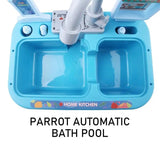 Parrot Shower Box 180 Rotating Bird Parrot Shower Box Pet Bathing Accessories Bathtub For Parrots Mandarin Ducks Canary Parakeet