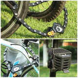 Password Bike Bicycle Lock Foldable Hamburg-Lock With 3 Keys Bike Chain Lock Alloy Anti-Theft Bicycle Folding Lock Mount Bracket