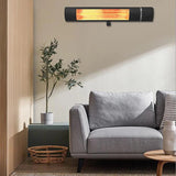 Patio Heater Electric Infrared Heating Home Garden Indoor Outdoor Waterproof Electric Heater with Remote Control Wall-Mounted