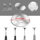 Patio Heater Reflector Shield Propane Heat Reflector Shield Top For Outdoor Heaters Windshield Propane Patio Heaters For Outdoor