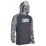 Pelagic Professional Fishing Hoodie With Mask Anti-UV Sun Protection Clothes Fishing Shirt Breathable Camouflage Fishing Jersey