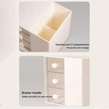 Pen Holder For Desk Makeup Organizer Storage Drawers Desktop Organization For Offices Schools Stationary Cosmetics